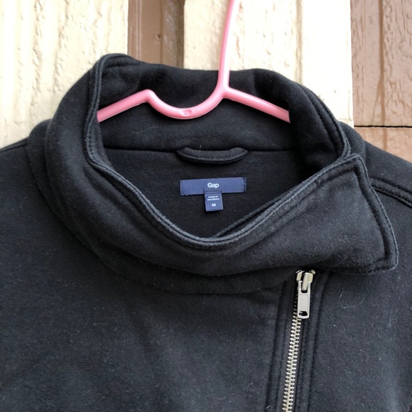 Gap Motorcycle Jacket Style Sweatshirt - Picture 3 of 6